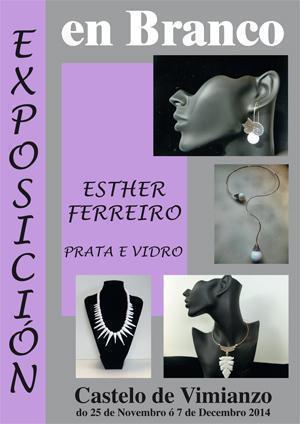cartel en branco esther ferreiro Hoxe abre a Exposición de Esther Ferreiro en Vimianzo