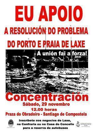 Concentracion polo Porto de Laxe en Compostela Concentracion polo Porto de Laxe en Compostela