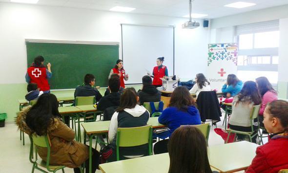 Campana contra o sida da Cruz Vermella polos centros de ensino de Vimianzo Campana contra o sida da Cruz Vermella polos centros de ensino de Vimianzo