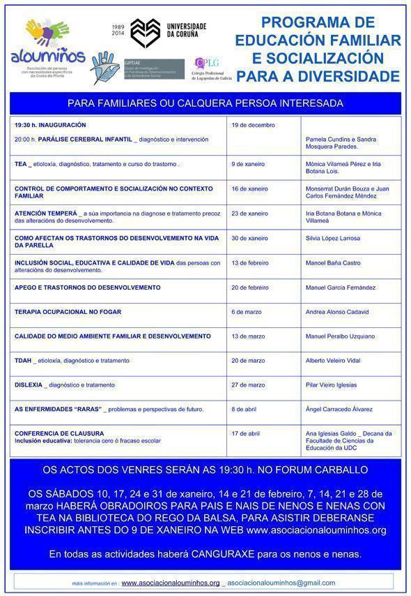 Programa de Alouminos e a UdC Programa de Alouminos e a UdC