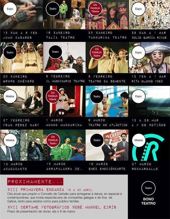 Venres Culturais Carballo 2015 Programa Venres Culturais Carballo 2015 Programa