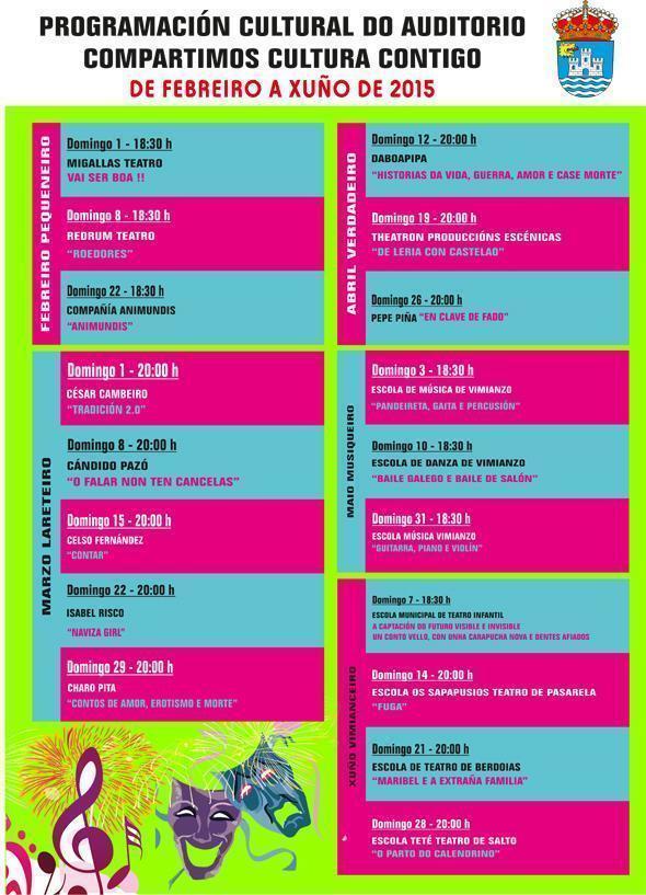 Programa cultural semestral Vimianzo 2015 Programa cultural semestral Vimianzo 2015