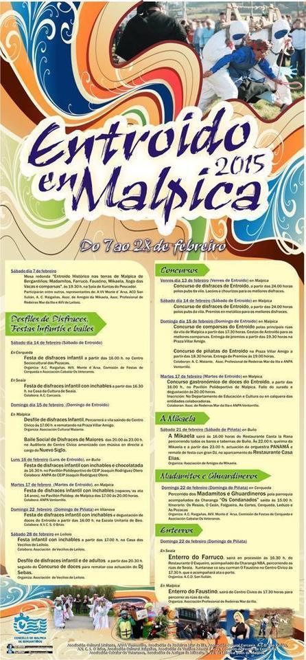 Entroido de Malpica 2015 Programa Entroido de Malpica 2015 Programa