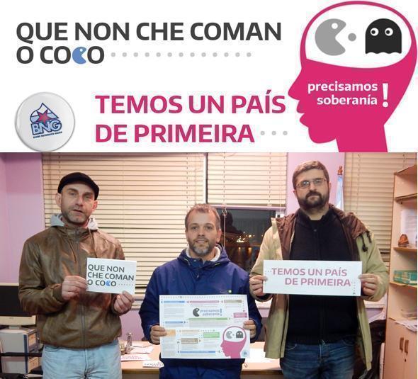 O BNG da Costa da Morte ca campana Que non te coman o coco