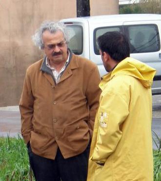 Julio Vazquez e o arquitecto municipal de Vimianzo