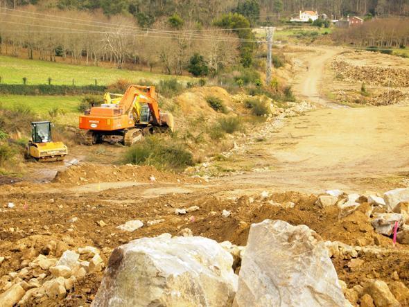Seguen en marcha as obras da autovia Seguen en marcha as obras da autovia
