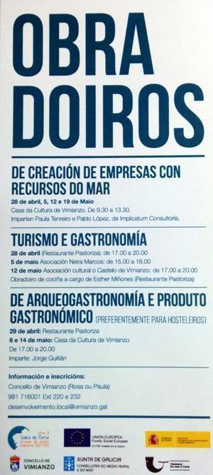 Obradoiros de turismo e gastronomia en Vimianzo Obradoiros de turismo e gastronomia en Vimianzo