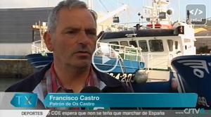 Francisco Castro-Patron do barco muxian Os Castro-Foto-TVG Francisco Castro-Patron do barco muxian Os Castro-Foto-TVG
