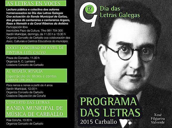 Dia das Letras Galegas 2015 en Carballo Dia das Letras Galegas 2015 en Carballo
