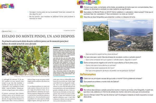 O Monte Pindo de QPC no libro de texto da editorial Edebe-Rodeira O Monte Pindo de QPC no libro de texto da editorial Edebe-Rodeira