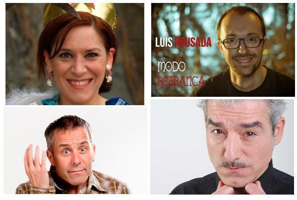 Ciclo de Monologos en Santa Comba con Isabel Risco Luis Pousada Avelino Gonzalez e Serxio Pazos Ciclo de Monologos en Santa Comba con Isabel Risco Luis Pousada Avelino Gonzalez e Serxio Pazos