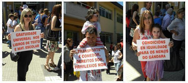 Protesta no Gandara pola Xornada Continua-Foto-David Cancela 3 Protesta no CEIP Gandara pola Xornada Continua-Foto-David Cancela