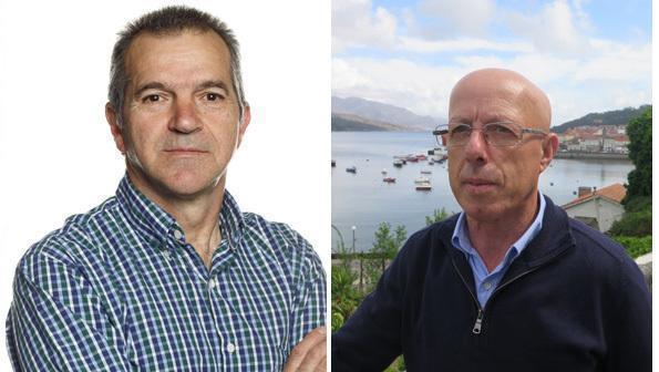 Lalo Insua e Xose Ansede do PSOE e BNG de Corcubion