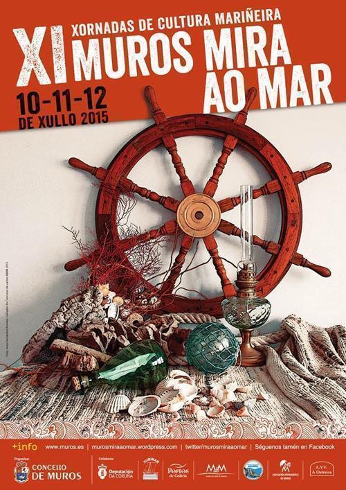 Muros Mira ao Mar 2015 Cartel Xornadas de Cultura Mariñeira Muros Mira ao Mar 2015
