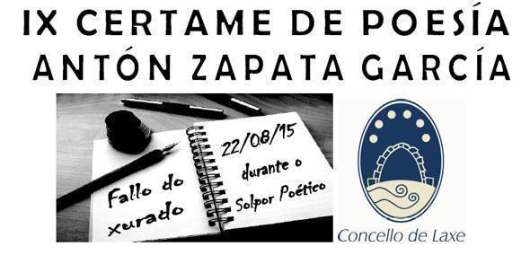 Certame de poesia Anton Zapata Laxe Certame de poesia Anton Zapata Laxe