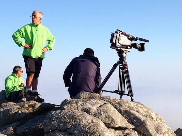El Escarabajo Verde da TVE veu facer O Camiño dos Faros e foi acompañado polos trasnos