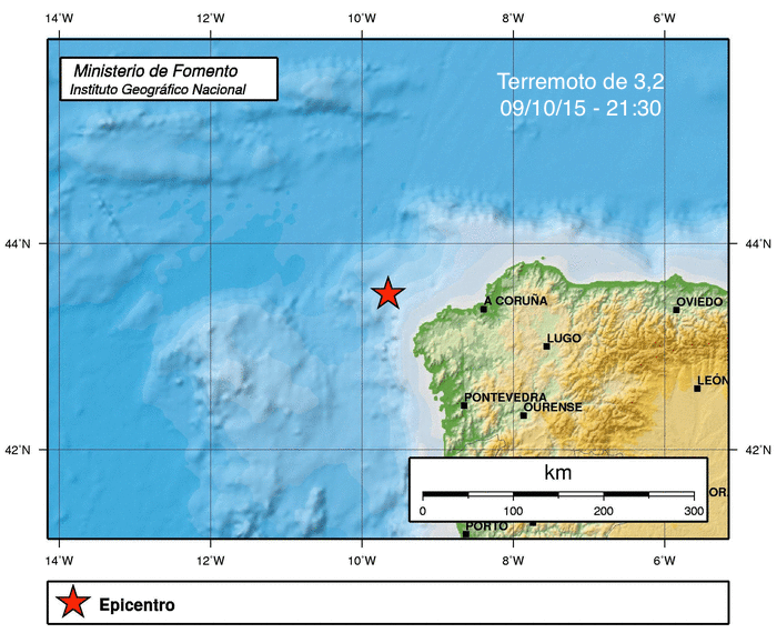 Terremoto na Costa da Morte