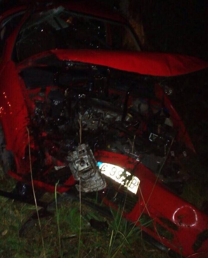 Aparatoso accidente en Baíñas