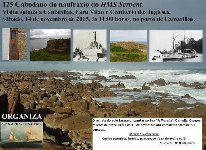 Acto de Naufraxios Galegos polo naufraxio do Serpent en 2015