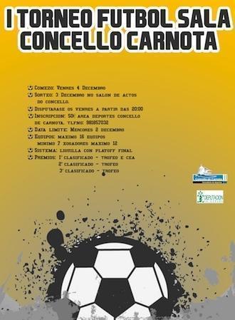 Cartel I Torneo FS Concello Carnota