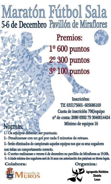 Maraton de FS en Muros con Ximiela decembro 2015