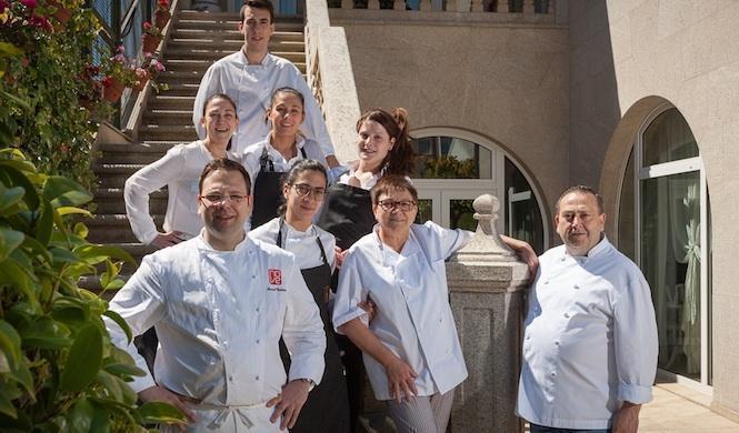 Equipo do Restaurante Retiro da Costiña, de Santa Comba