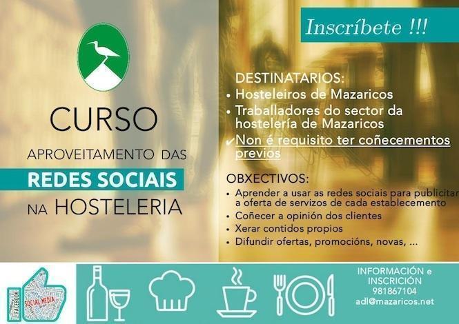 Curso redes sociais para hostaleiros de Mazaricos