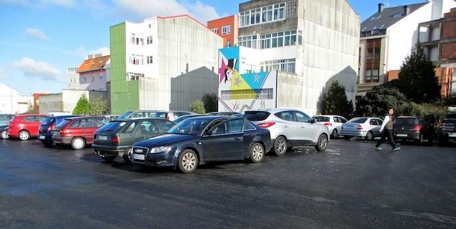 Aparcadoiro no Rego da Balsa de Carballo