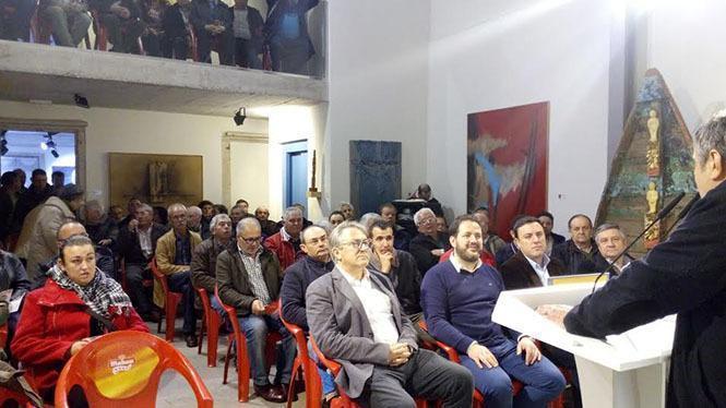 Os socialistas ofreceron onte un mitin no museo de Arte Contemporáneo de Corme