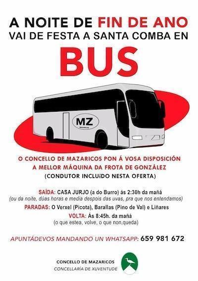 Findano en Autobus de Mazaricos a Santa Comba