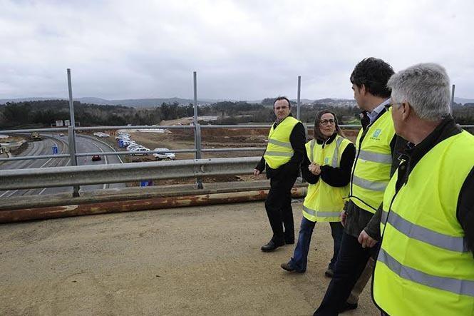 A conselleria de Infraestructuras supervisou as obras de conexión coa AG-55