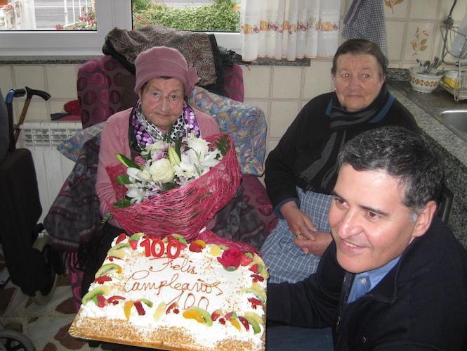 Pepa da Brana cumpriu 100 anos en Santa Comba