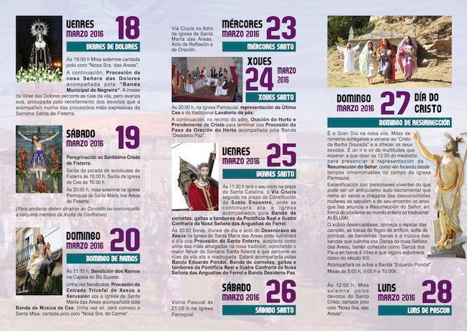 Programa da Semana Santa Fisterra 2016