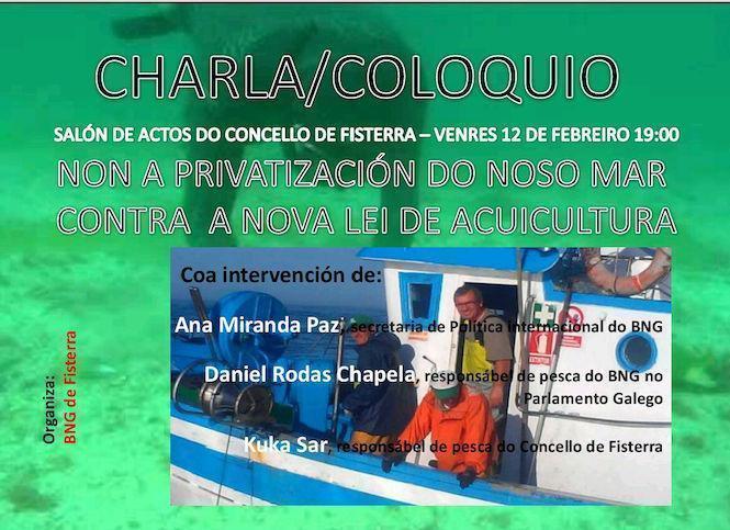 Charla en Fisterra sobre a Lei de Acuicultura