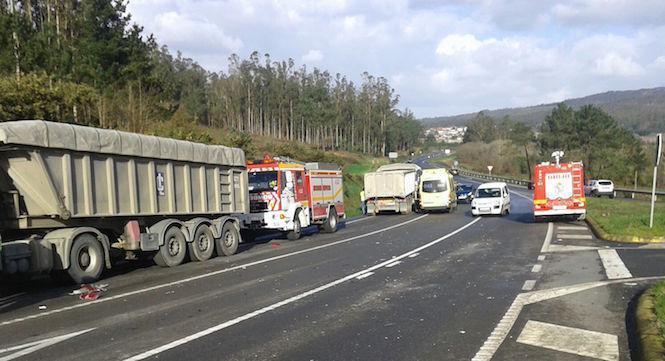 Accidente mortal entre Carballo e Malpica
