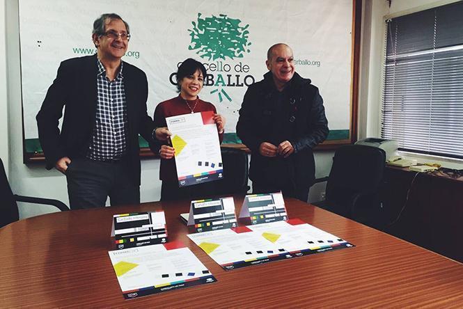 Evencio Ferrero, Xose Regueira e Sonia Méndez presentaron a III edicion do festival Carballo Interplay