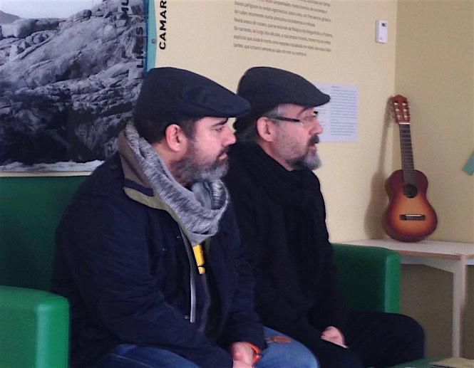 Bieto Romero con Pepe Formoso en Muxia