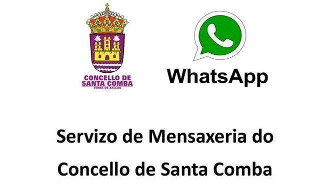 O Concello de Santa Comba por Whastapp
