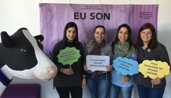 Elas son Mazaricos, a directiva da asociación Eu son Mazaricos