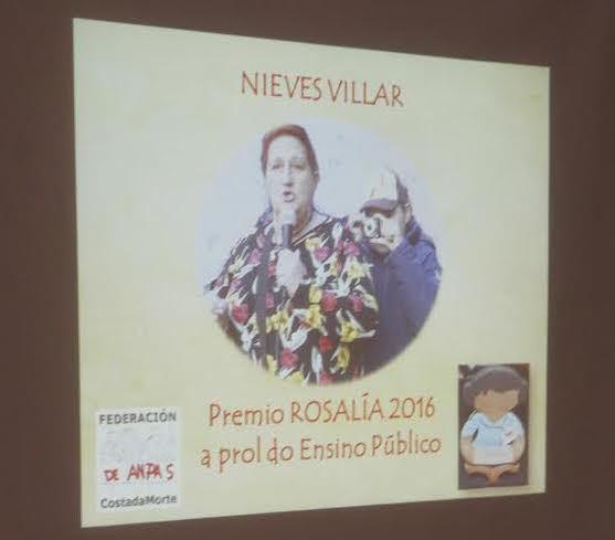 Nieves Villar Premio Rosalia das Anpas Galegas