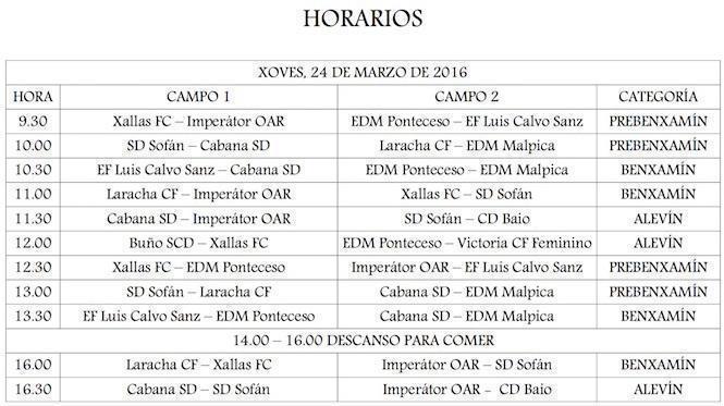 Enfrontamentos II Torneo de Fútbol-8 Concello de Malpica 1