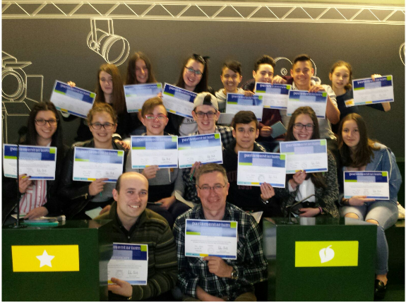 Alumnos do IES Pedra da Aguia de Ponte do Porto visitaron esta semana a sede do Parlamento Europeo