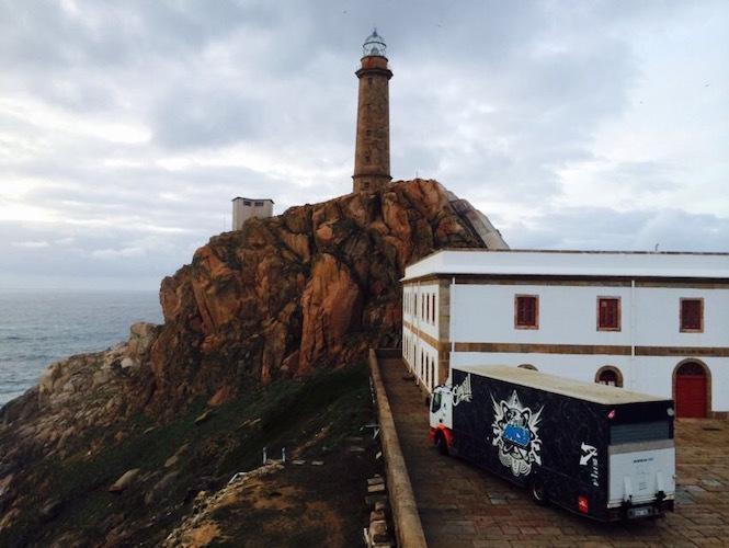 O camion de Axi Muniain no Faro Vilan