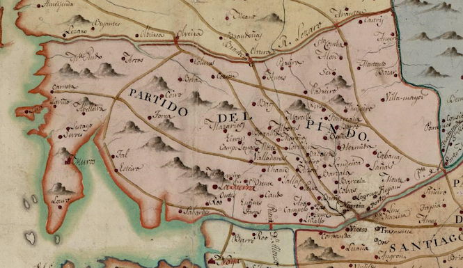 Mapa Comarca Monte Pindo 1812