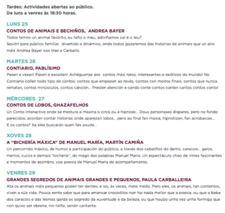 Programa Semana do Libro de Carballo 2016 3