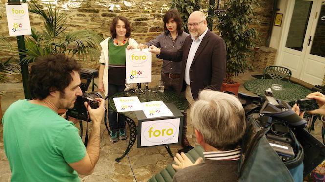 Manuel Antelo na Presentacion do Foro Galego