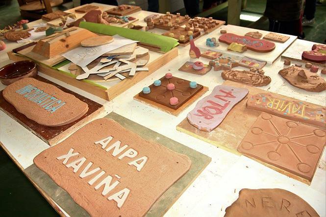 Exposicion dos traballos realizados polos participantes no Pequeoleiros