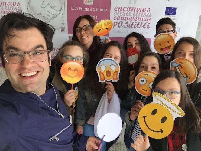 Equipo do IES Fin do Camino no Encontro de Convivencia Positiva de Pontedeume