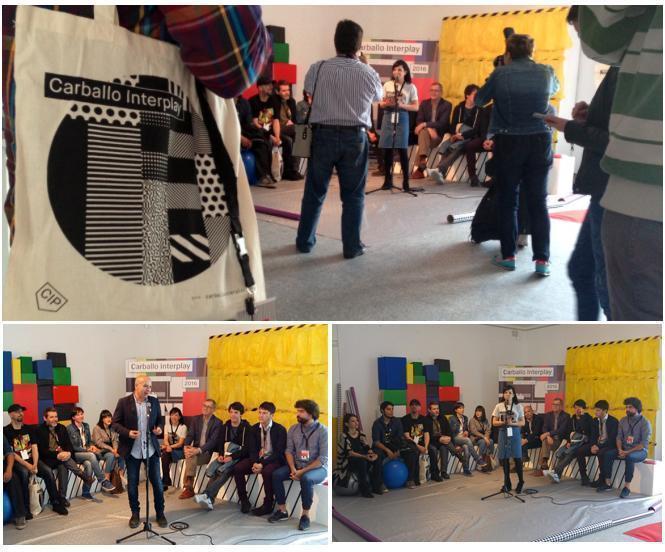 Sonia Mendez e Xose Regueira na presentacion do Carballo INterplay 2016