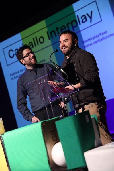 Uns dos ganadores do Carballo Interplay